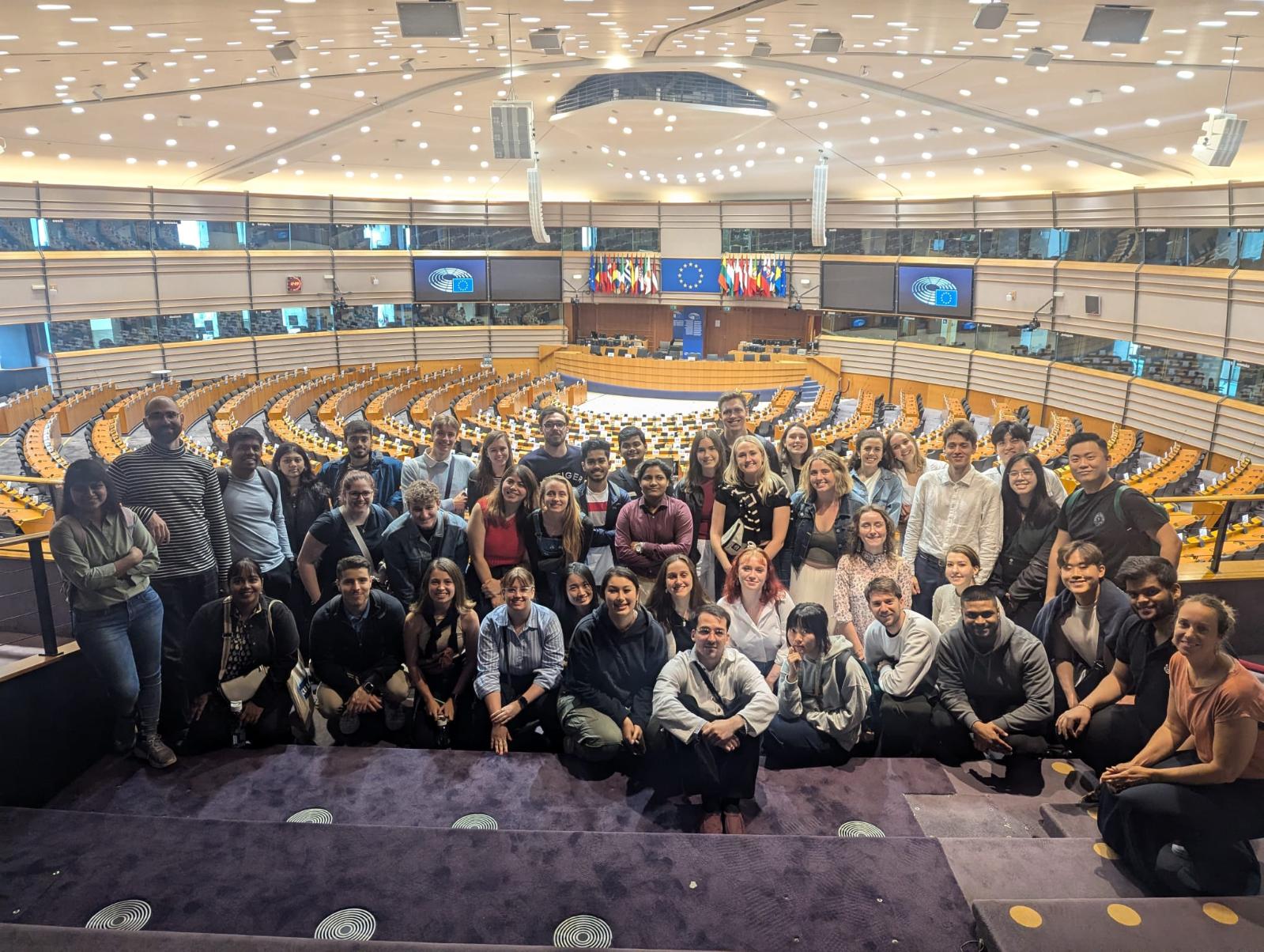 European Parliament, group of students